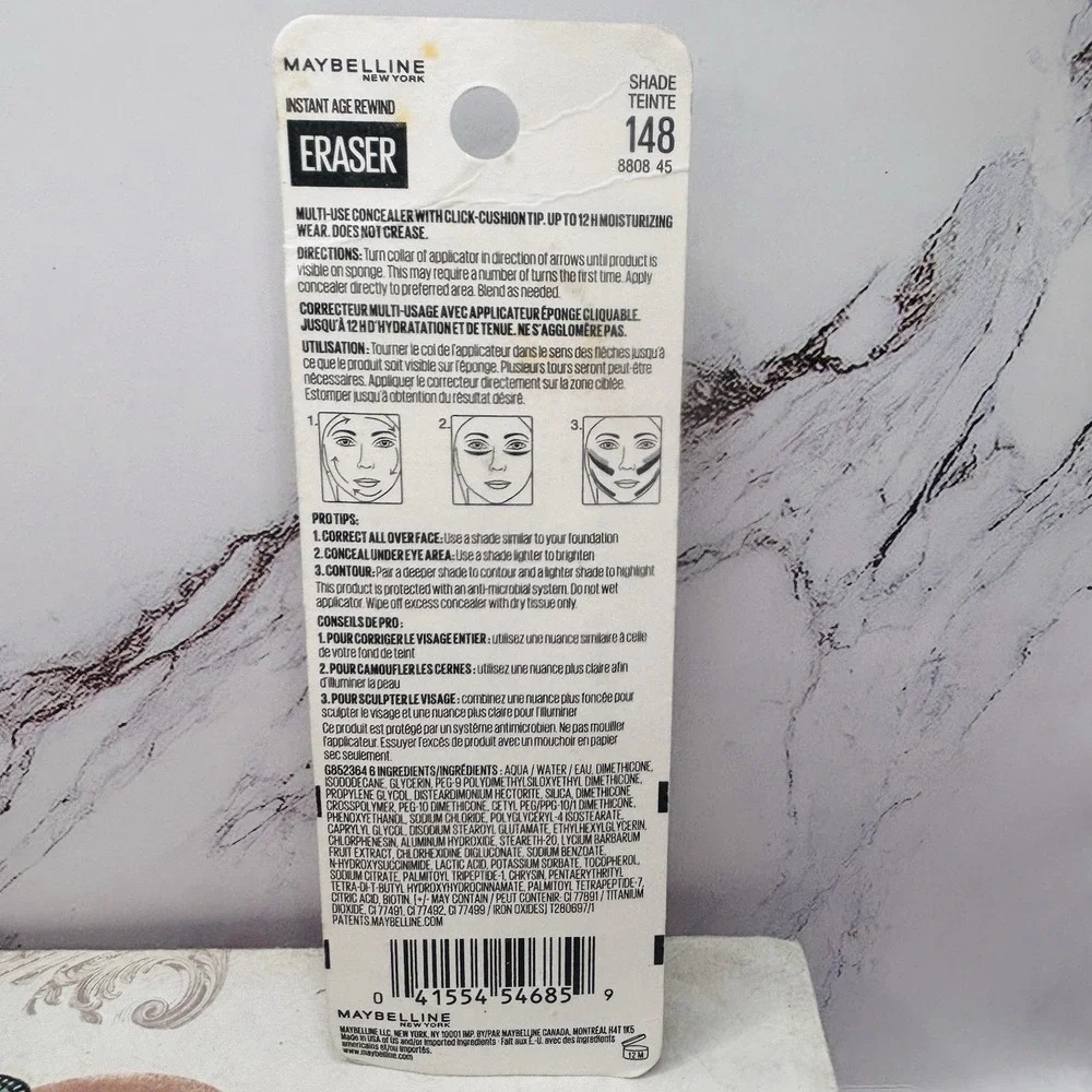 Maybelline Instant Age Rewind Eraser Multi-Use Concealer‎ 148 Teinte 0.02 oz